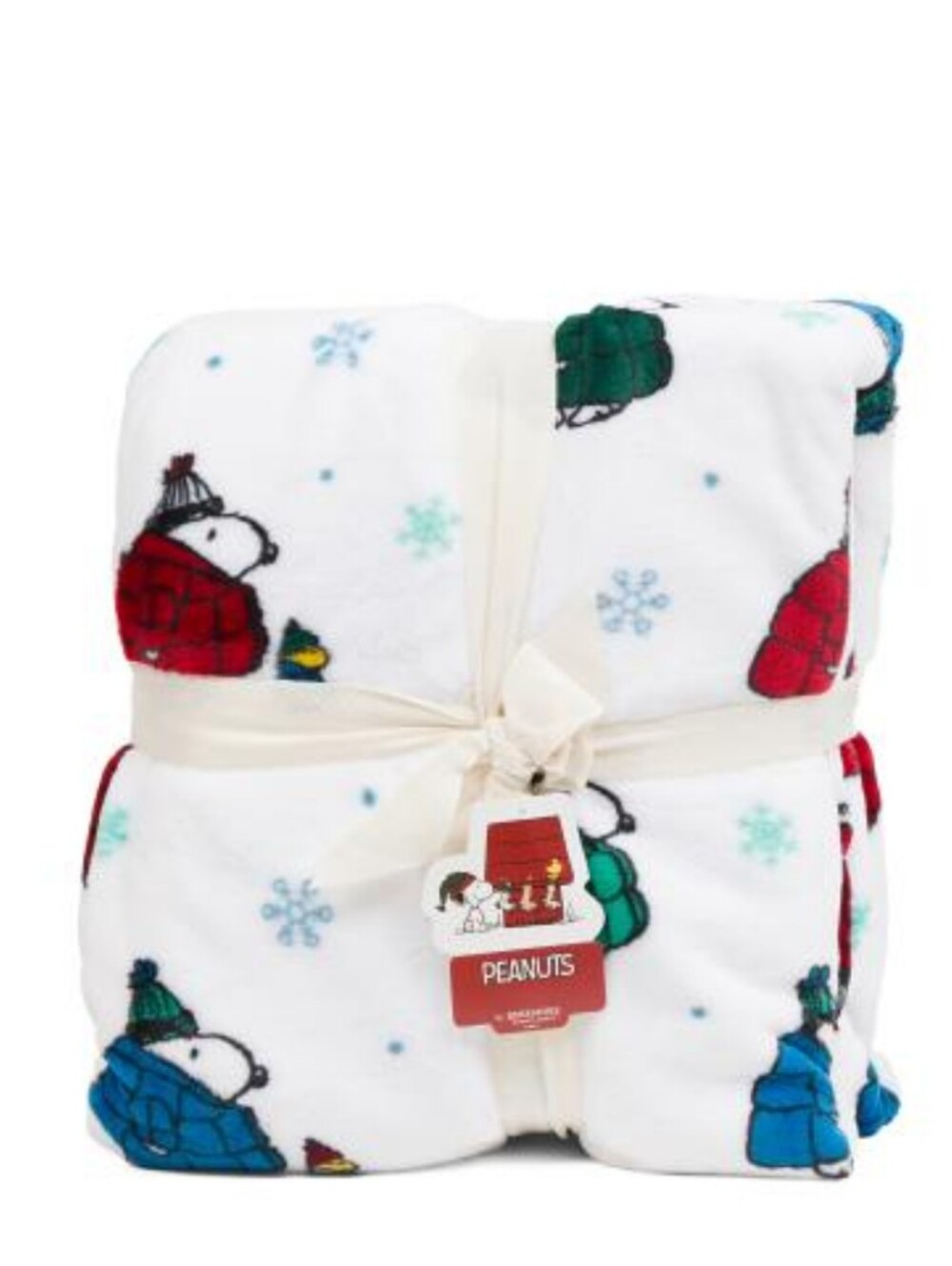 Berkshire Peanuts Snoopy Holiday Plush King Blanket-NWT